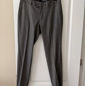 Zara Grey Birdseye Suit Trousers